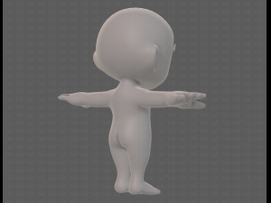 cartoon child v04 Modèle 3D