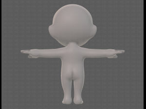 cartoon child v04 Modèle 3D