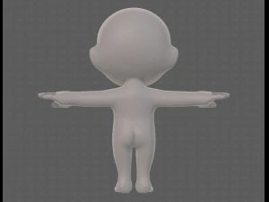 cartoon child v04 3D Model