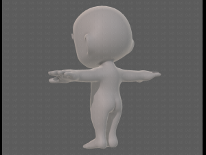cartoon child v04 Modèle 3D