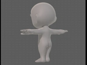 cartoon child v04 3D Model