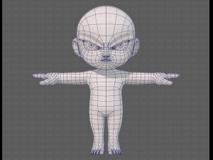 cartoon child v04 Modèle 3D