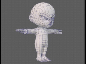cartoon child v04 Modèle 3D
