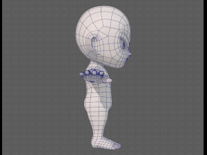 cartoon child v04 Modèle 3D