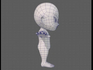 cartoon child v04 3D Model