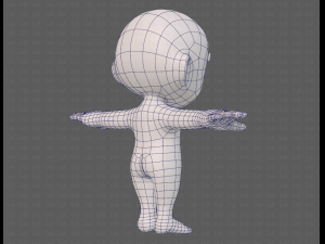 cartoon child v04 Modèle 3D