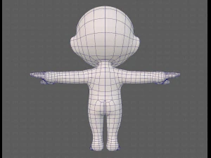 cartoon child v04 3D Model