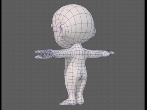 cartoon child v04 Modèle 3D