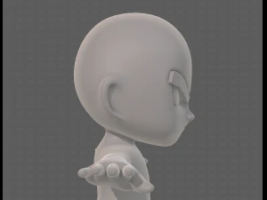 cartoon child v04 3D Model