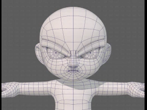 cartoon child v04 3D Model