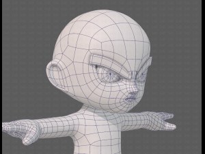 cartoon child v04 Modèle 3D