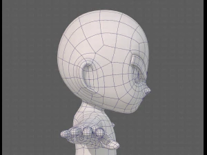 cartoon child v04 3D Model