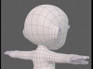 cartoon child v04 Modèle 3D