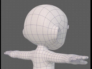 cartoon child v04 3D Model
