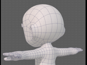 cartoon child v04 Modèle 3D