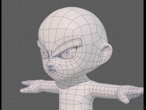 cartoon child v04 Modèle 3D