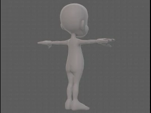 base mesh boy character v13 3D Model