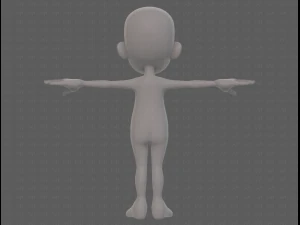 base mesh boy character v13 3D Model