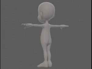 base mesh boy character v13 3D Model
