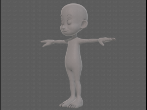 base mesh boy character v13 3D Model