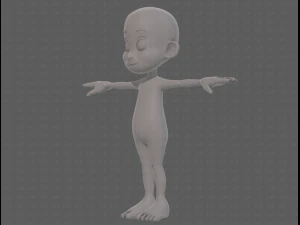 base mesh boy character v13 3D Model