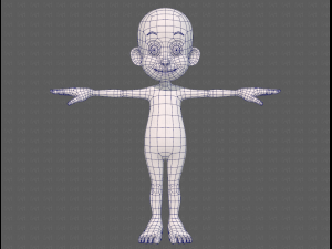 base mesh boy character v13 3D Model