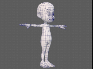 base mesh boy character v13 3D Model