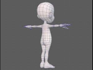 base mesh boy character v13 3D Model