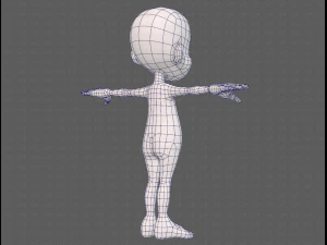 base mesh boy character v13 3D Model
