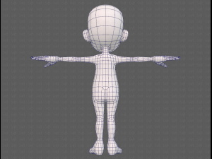 base mesh boy character v13 3D Model