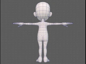 base mesh boy character v13 3D Model