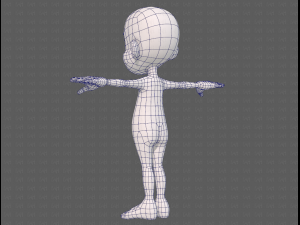 base mesh boy character v13 3D Model
