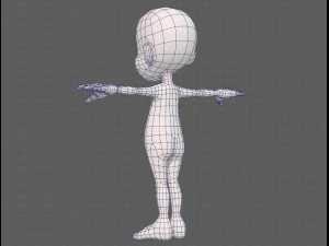 base mesh boy character v13 3D Model