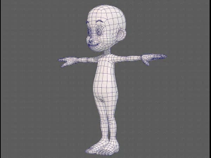 base mesh boy character v13 3D Model