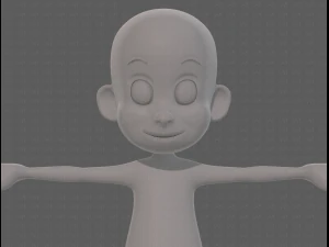 base mesh boy character v13 3D Model