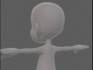 base mesh boy character v13 3D Model