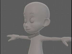 base mesh boy character v13 3D Model