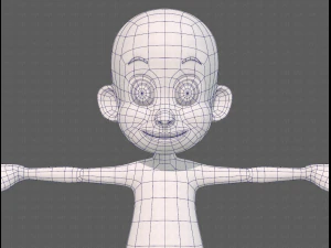 base mesh boy character v13 3D Model