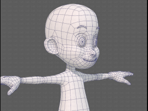 base mesh boy character v13 3D Model