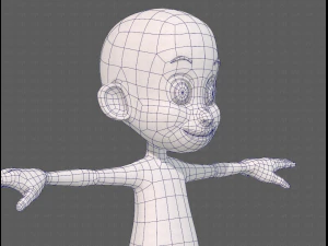 base mesh boy character v13 3D Model