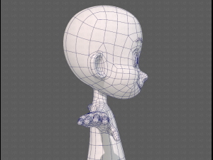 base mesh boy character v13 3D Model