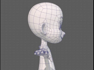 base mesh boy character v13 3D Model