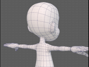 base mesh boy character v13 3D Model