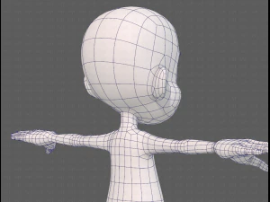 base mesh boy character v13 3D Model