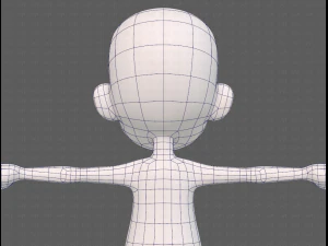 base mesh boy character v13 3D Model