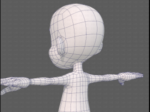 base mesh boy character v13 3D Model