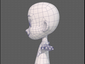 base mesh boy character v13 3D Model