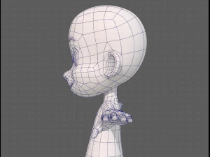base mesh boy character v13 3D Model