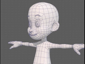 base mesh boy character v13 3D Model