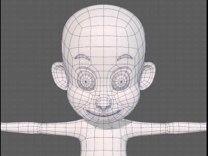 base mesh boy character v13 3D Model